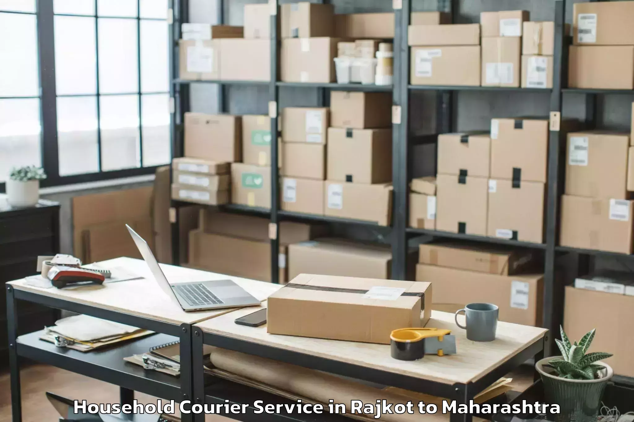 Professional Rajkot to Pandharpur Household Courier